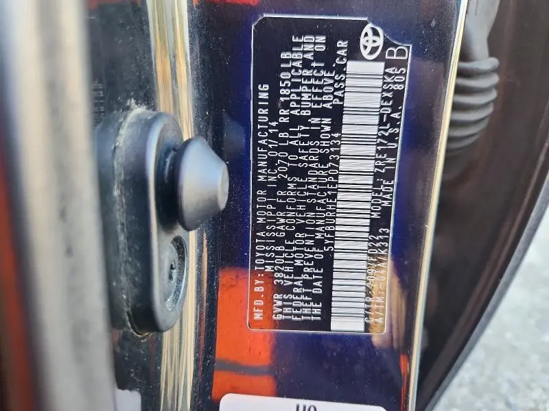 2014 TOYOTA COROLLA S PLUS  