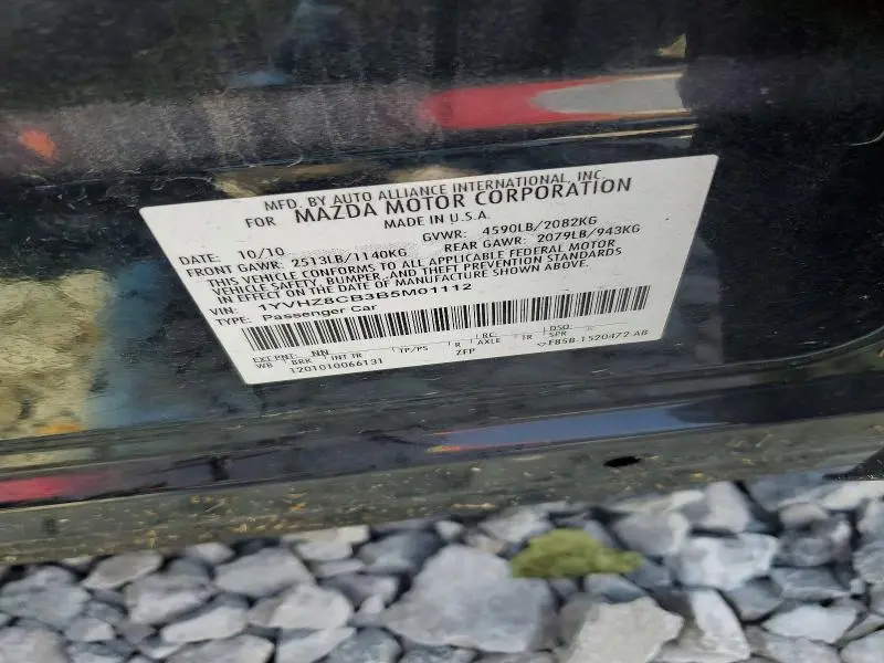 2011 MAZDA 6 S  