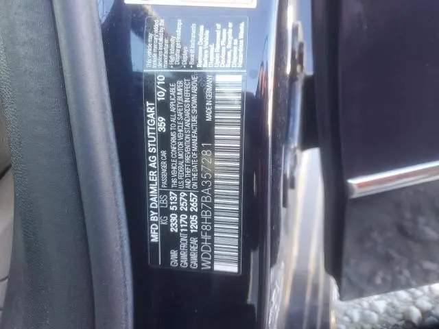 2011 MERCEDES-BENZ E 350 4MATIC  