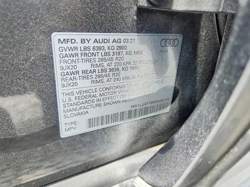 2021 AUDI Q7 PREMIUM PLUS  