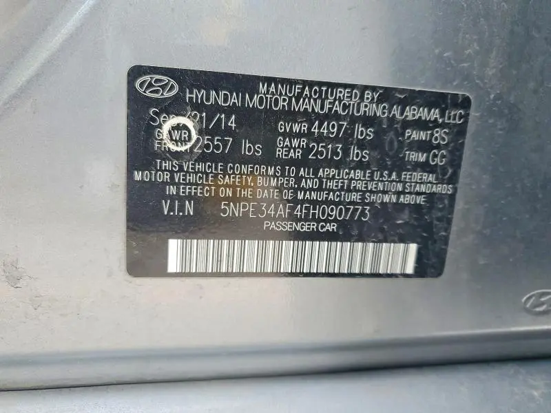 2015 HYUNDAI SONATA   