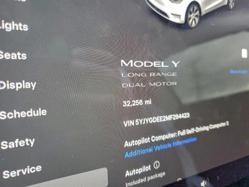 2021 TESLA MODEL Y   