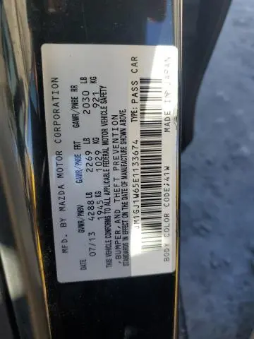 2014 MAZDA 6 GRAND TOURING  