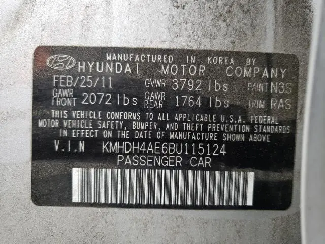 2011 HYUNDAI ELANTRA GLS
