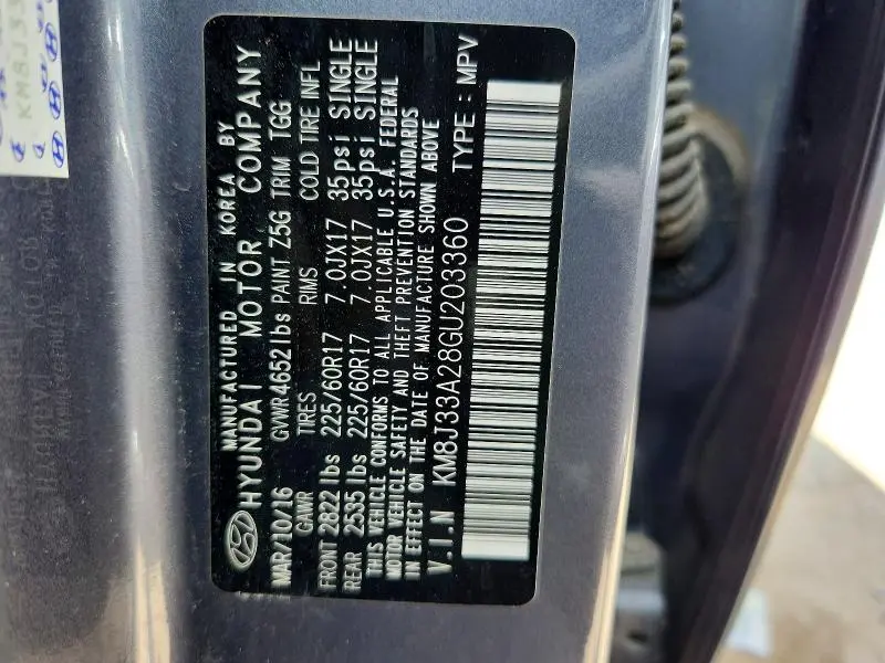 2016 HYUNDAI TUCSON ECO  