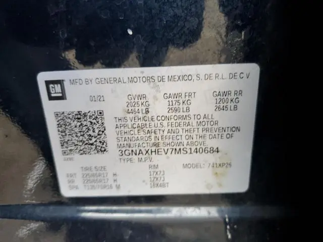 2021 CHEVROLET EQUINOX LS  