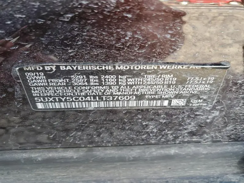 2020 BMW X3 XDRIVE30I  