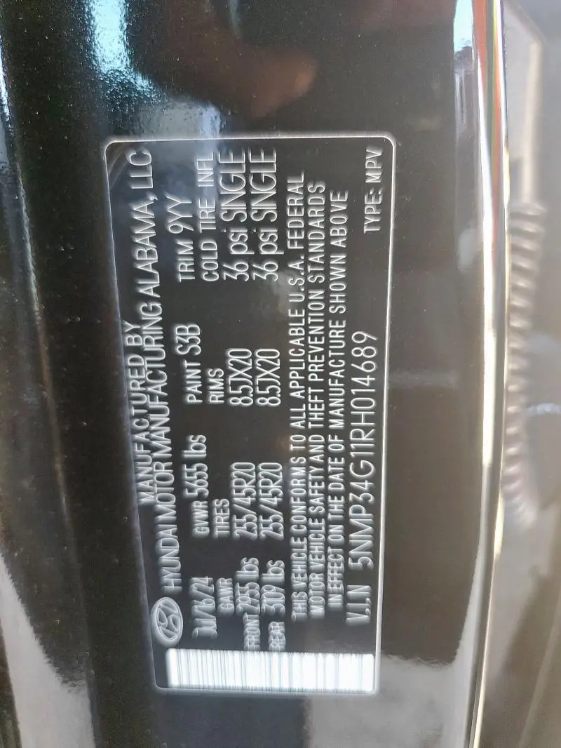 2024 HYUNDAI SANTA FE LIMITED  