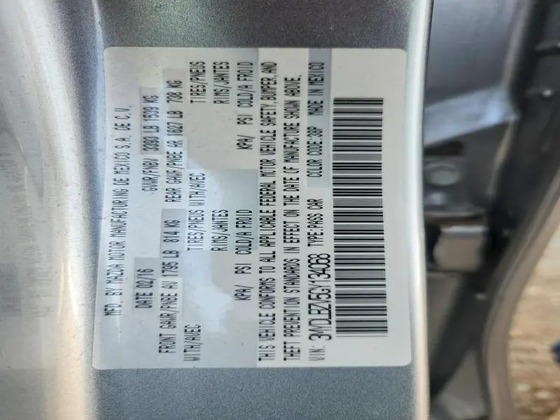 2016 SCION IA BASE  