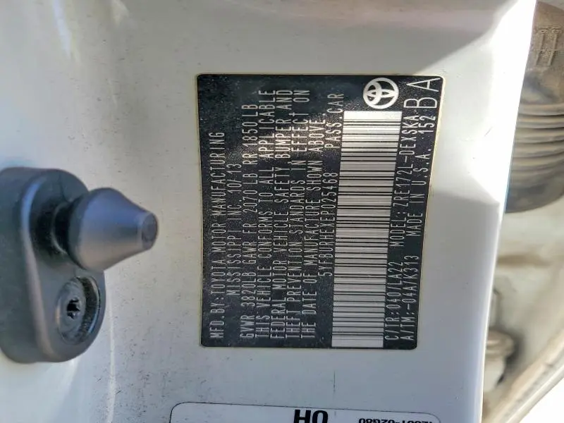 2014 TOYOTA COROLLA L  