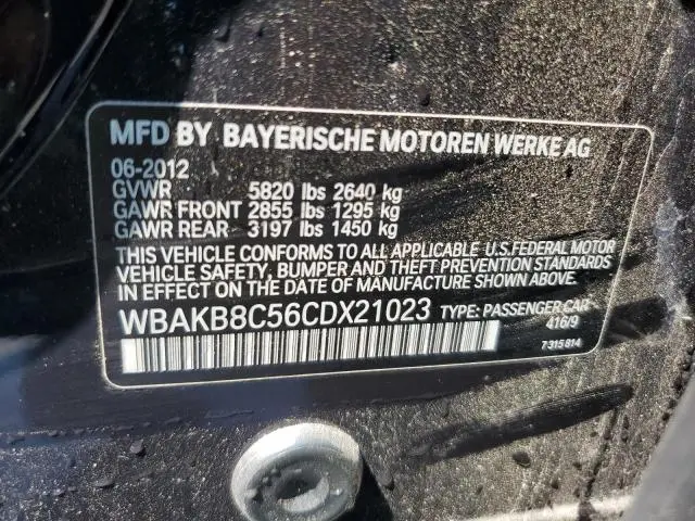 2012 BMW 750 LI  