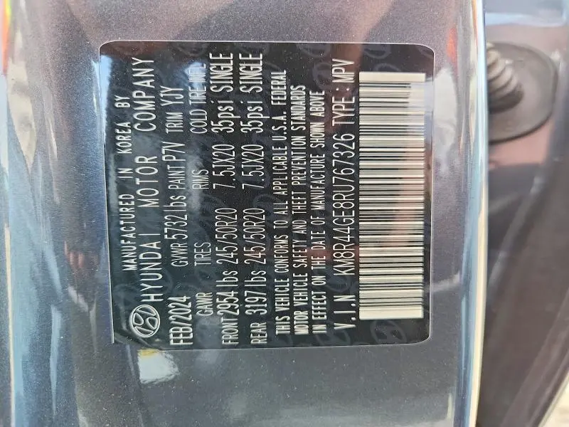 2024 HYUNDAI PALISADE SEL PREMIUM  