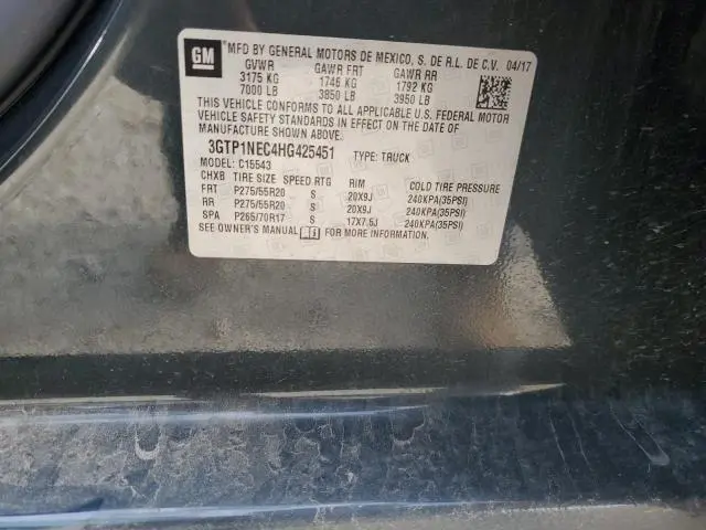 2017 GMC SIERRA C1500 SLT