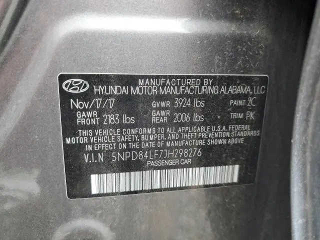 2018 HYUNDAI ELANTRA SEL  