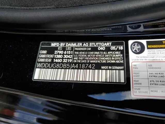 2018 MERCEDES-BENZ S 560  