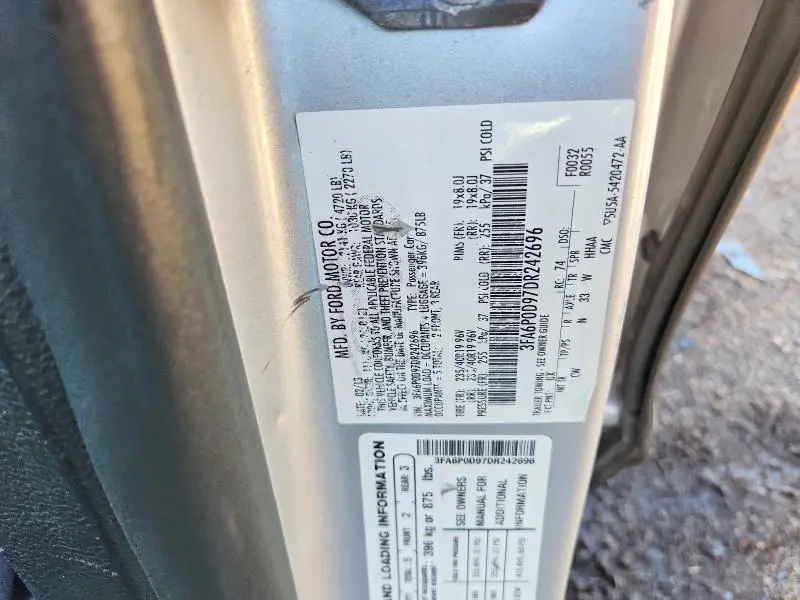 2013 FORD FUSION TITANIUM  