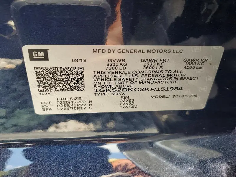 2019 GMC YUKON SLT  
