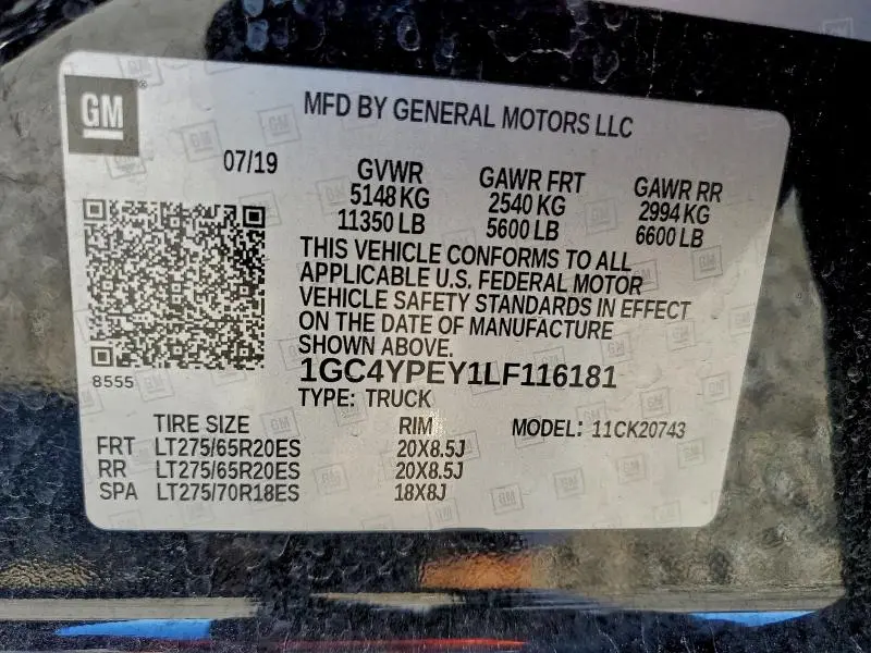 2020 CHEVROLET SILVERADO K2500 HEAVY DUTY LTZ  