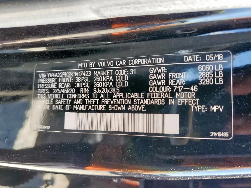 2019 VOLVO XC90 T6 MOMENTUM