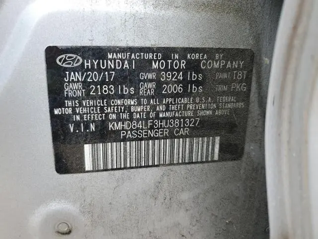 2017 HYUNDAI ELANTRA SE  