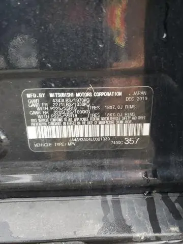 2020 MITSUBISHI OUTLANDER SPORT ES