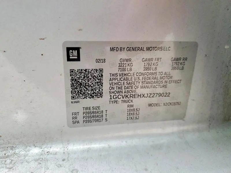 2018 CHEVROLET SILVERADO K1500 LT  