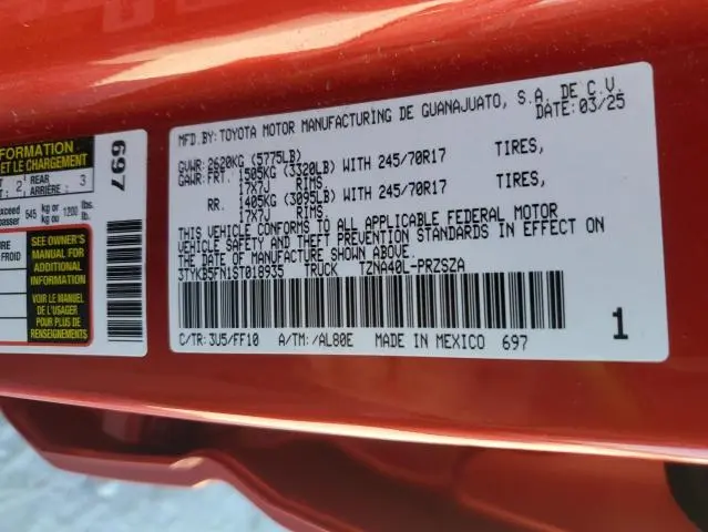 2025 TOYOTA TACOMA DOUBLE CAB  