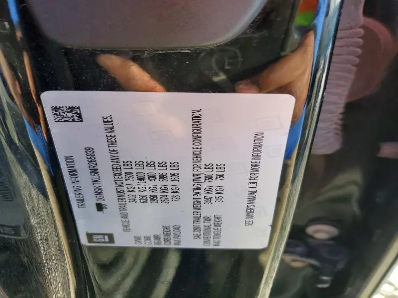 2021 CHEVROLET TAHOE K1500 HIGH COUNTRY  