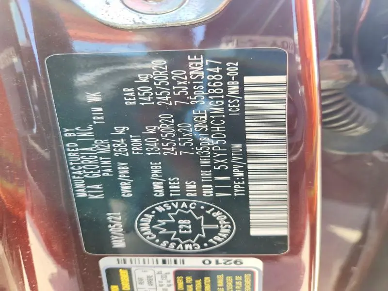 2021 KIA TELLURIDE SX  