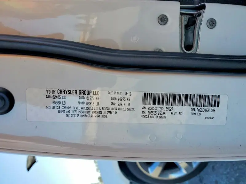 2012 DODGE CHARGER R/T  