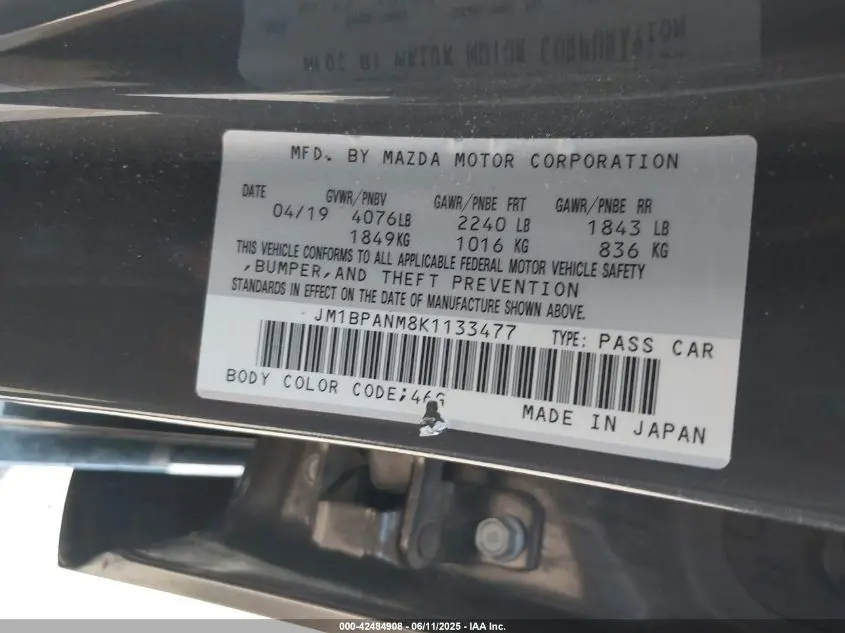 2019 MAZDA MAZDA3 PREMIUM PACKAGE