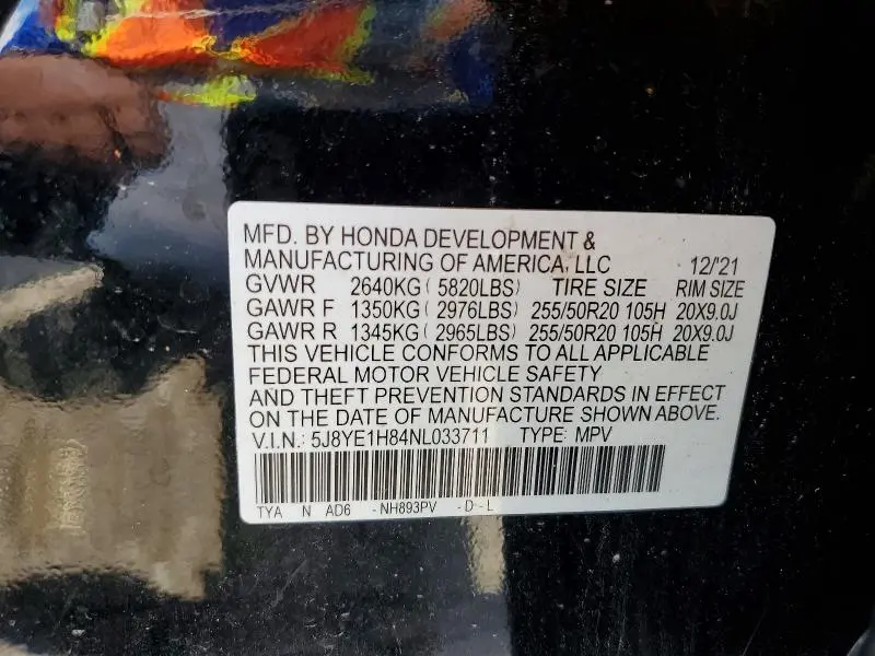 2022 ACURA MDX ADVANCE  