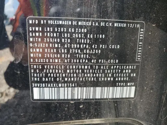 2020 VOLKSWAGEN TIGUAN SE  