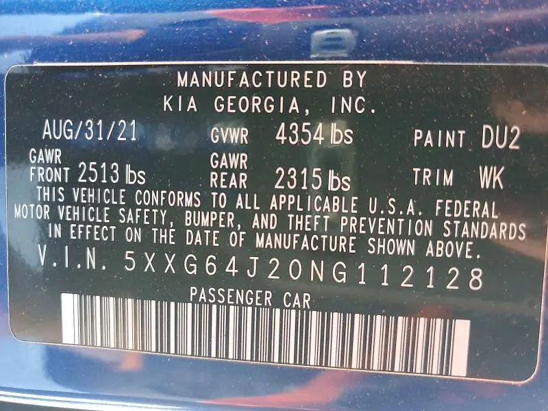 2022 KIA K5 GT LINE  