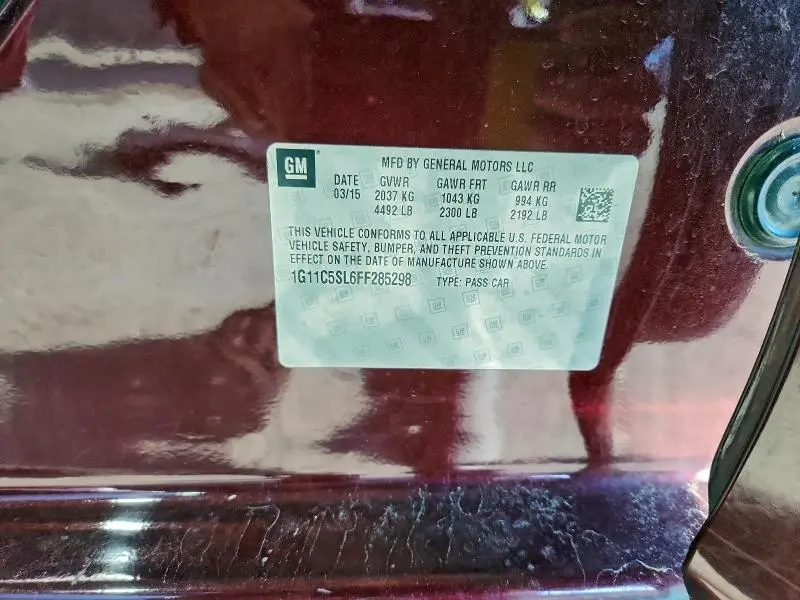 2015 CHEVROLET MALIBU 1LT  