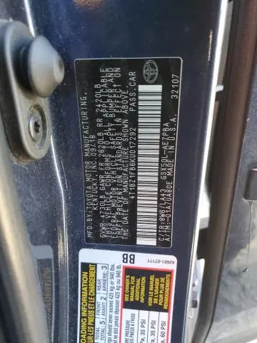 2019 TOYOTA AVALON XLE  