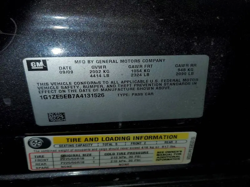 2010 CHEVROLET MALIBU LTZ  