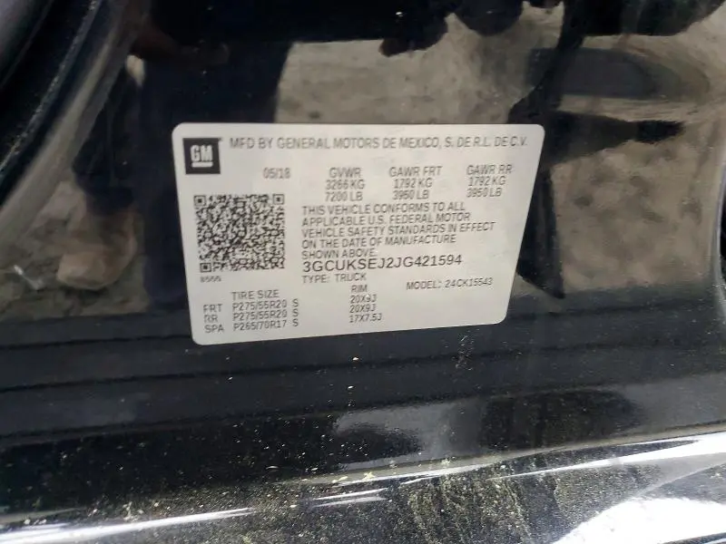 2018 CHEVROLET SILVERADO K1500 LTZ  