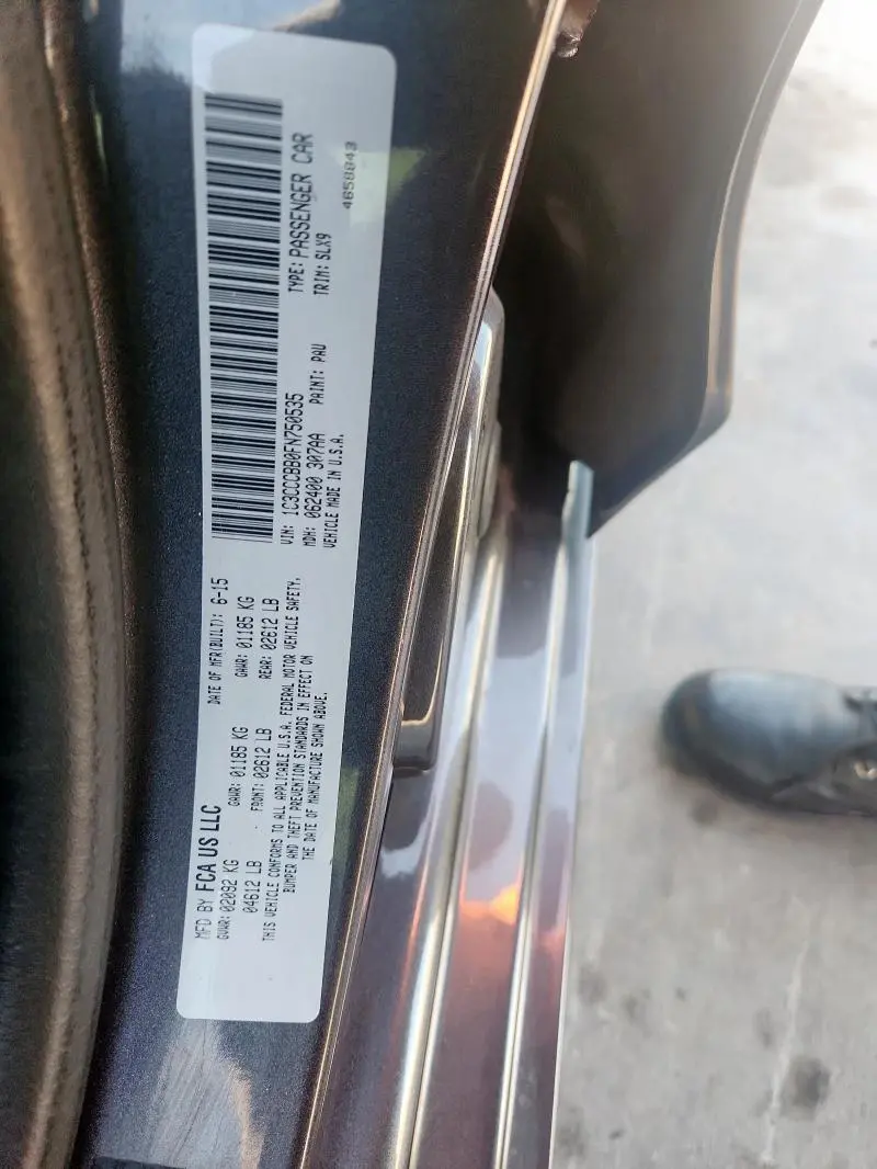 2015 CHRYSLER 200 S  