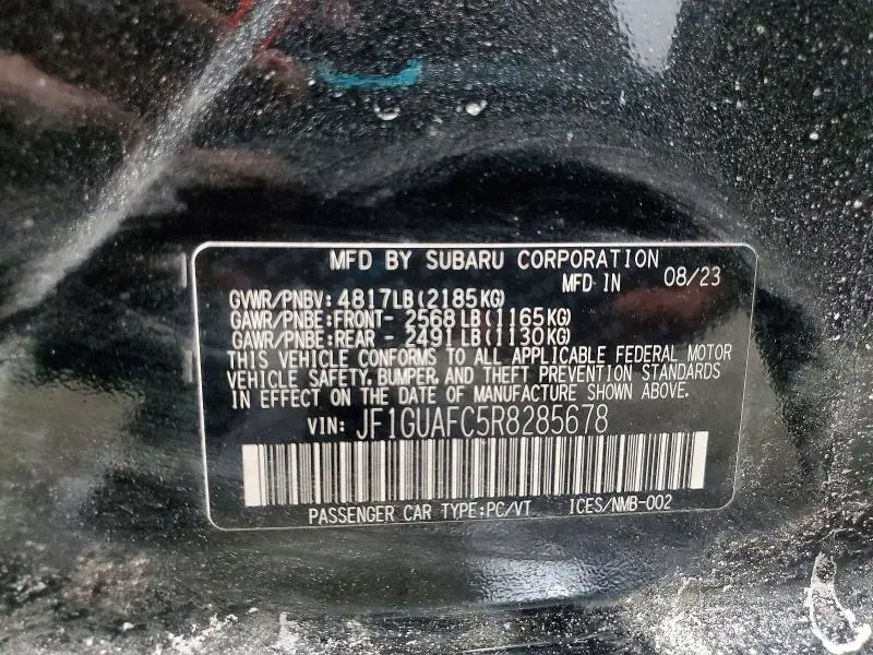 2024 SUBARU IMPREZA SPORT  