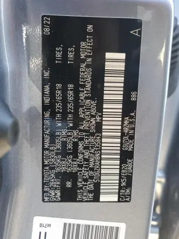 2022 TOYOTA HIGHLANDER XLE  