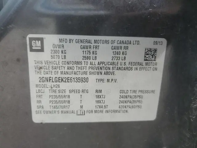 2014 CHEVROLET EQUINOX LT  