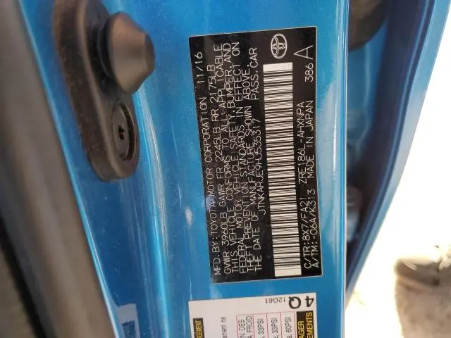 2017 TOYOTA COROLLA IM   