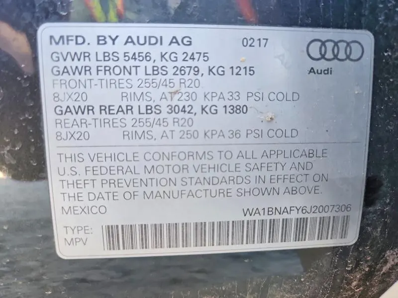 2018 AUDI Q5 PREMIUM PLUS  