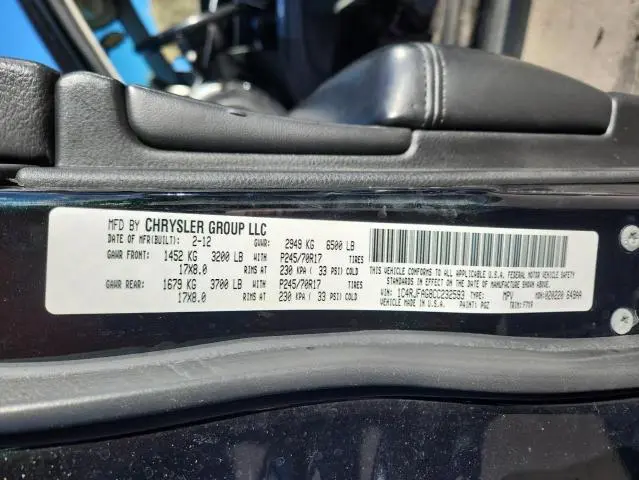 2012 JEEP GRAND CHEROKEE LAREDO  