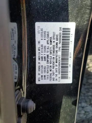 2013 HONDA ACCORD EXL  