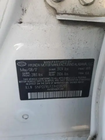 2018 HYUNDAI ELANTRA SE  