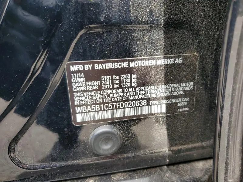 2015 BMW 535 I  