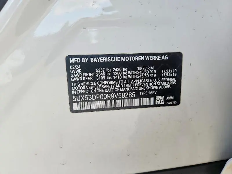 2024 BMW X3 XDRIVE30I  