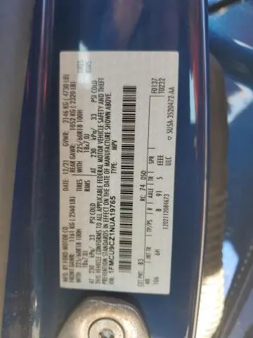 2022 FORD ESCAPE SEL  